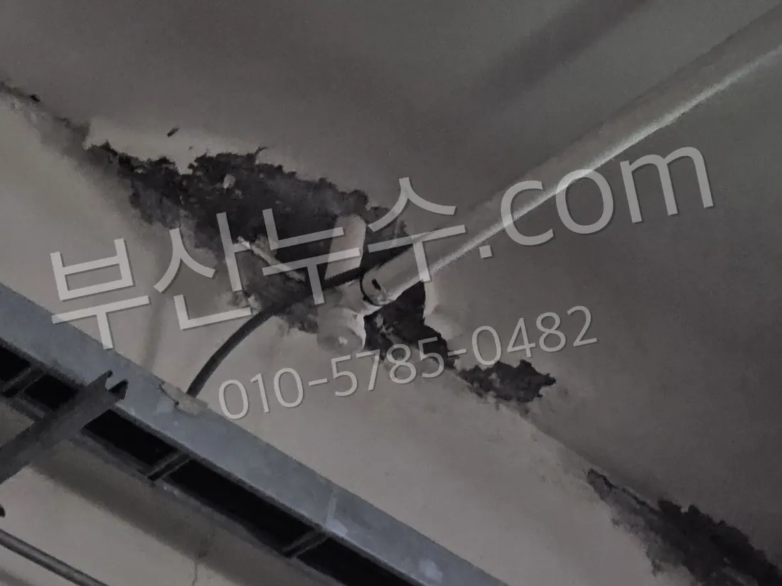 천장에 번진 누수 얼룩